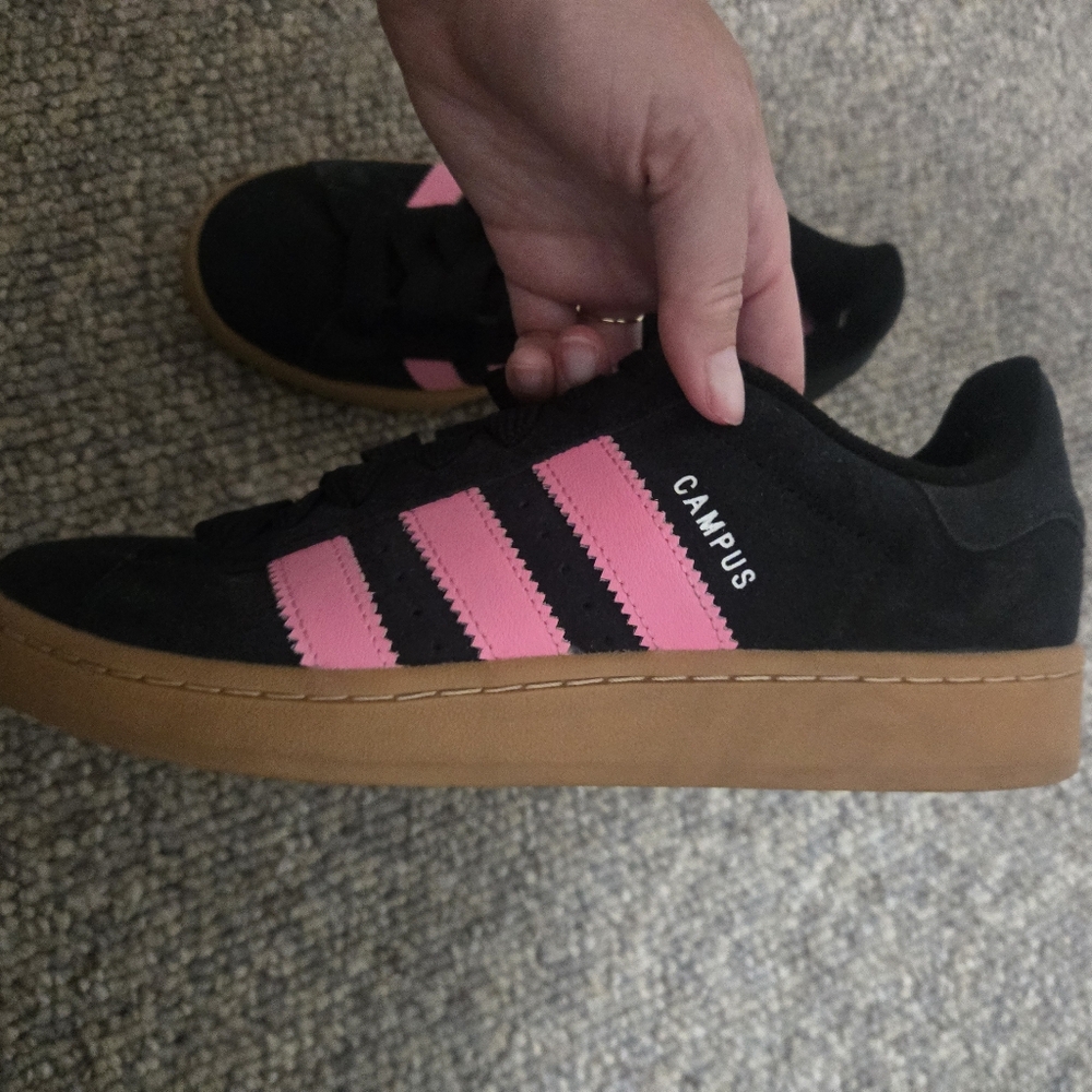 Adidas Womens Campus Shoes - Black and Pink